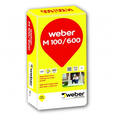 weber M100/600 spalvotas mūro mišinys